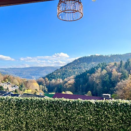 Wohnen Im Schwarzwald Mit Panoramablick Apartment Bad Herrenalb Luaran gambar